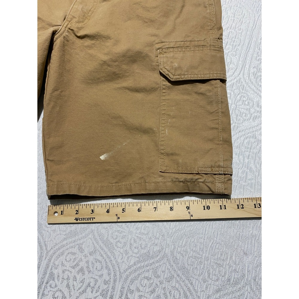 Wrangler Workwear Mens 36 Tan Ripstop Cargo Carpenter Shorts Khaki 112337579 - Picture 5 of 7